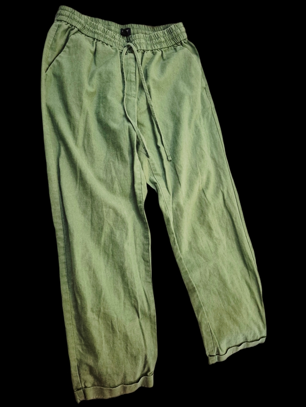 J. Crew Light Olive Green Elastic-Waist Joggers